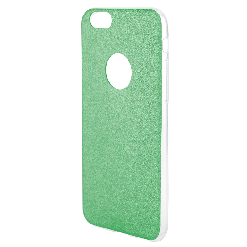 AREA Custodia cover per iPhone 6 / 6S Area Gummy verde glitter